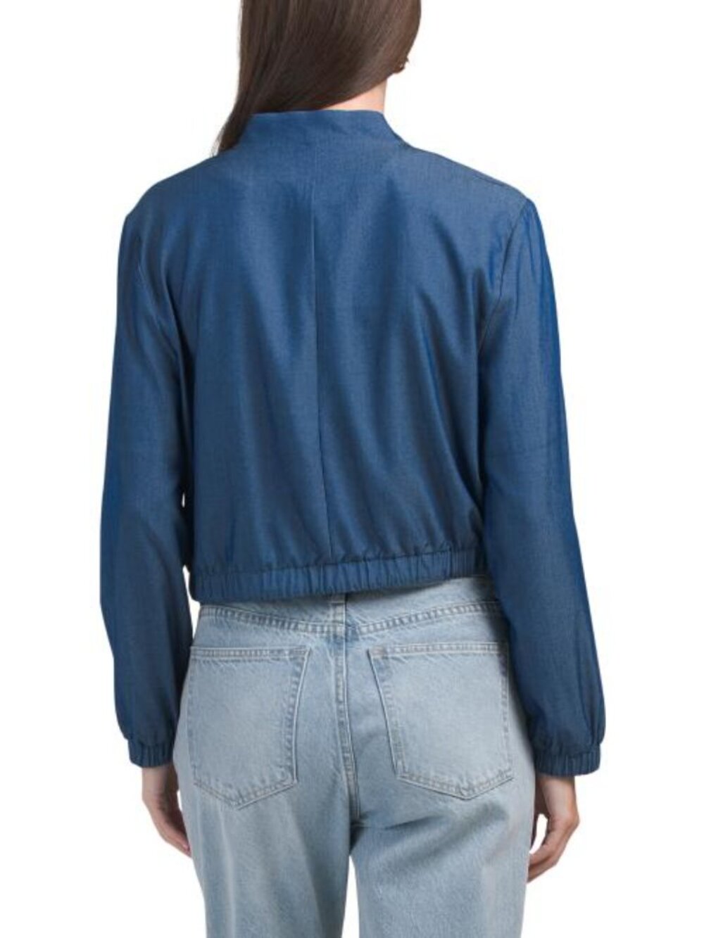ELLEN TRACY Cropped Bomber Jacket - Picture 2 of 4